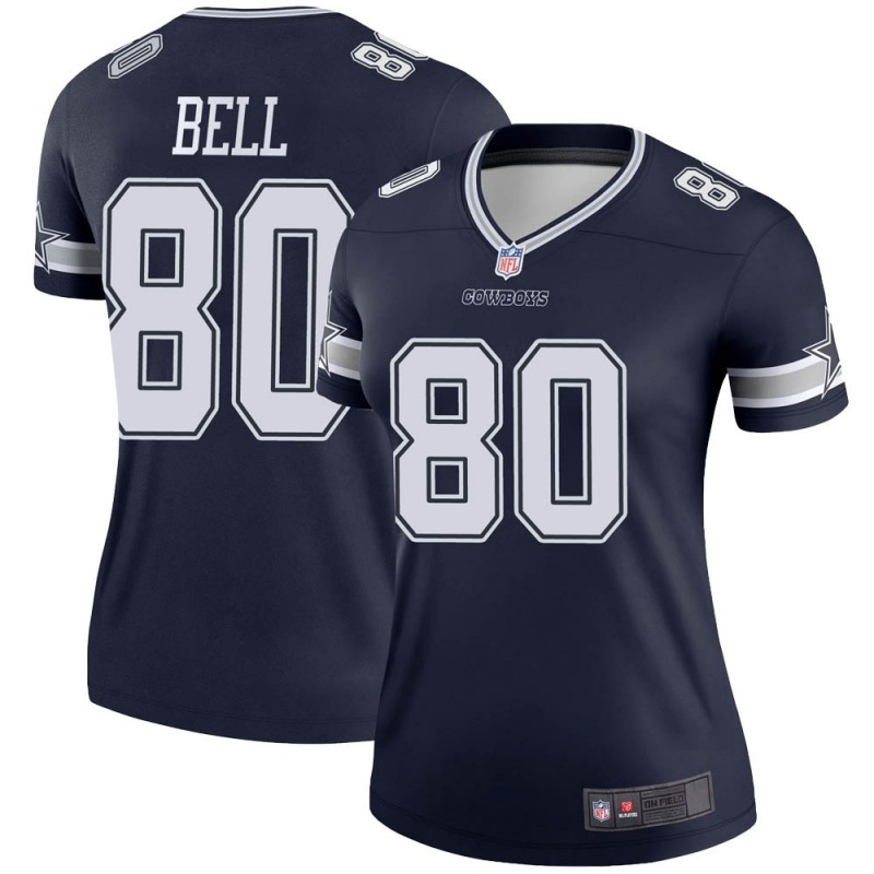 2020 Nike NFL Women Dallas Cowboys #80 Blake Bell Navy Legend Jersey->women nfl jersey->Women Jersey